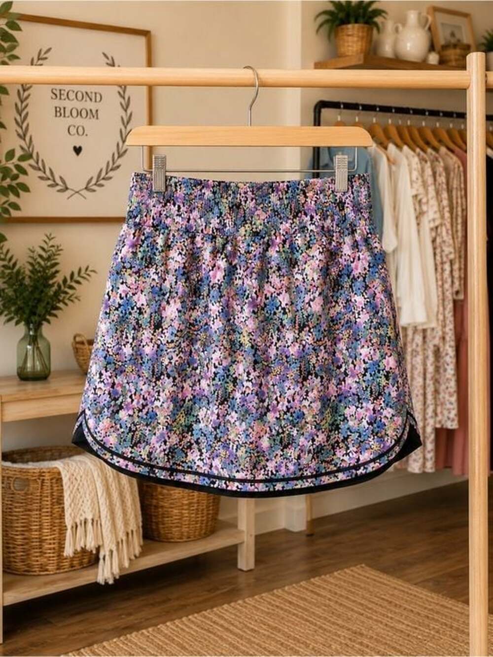 RBX Women’s Size Large Floral Athletic Skort Running Tennis Golf B1G1 - Picture 4 of 5